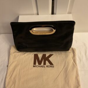 Michael Kors Leather Black Clutch